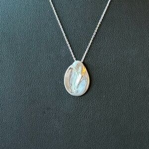 Tiffany & Co. Madonna Pendant Sterling Silver Necklace